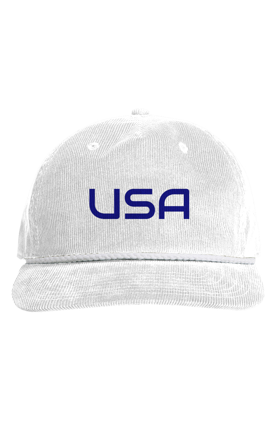 The USA Classic Cord Rope Hat - USA - NAVY Letters