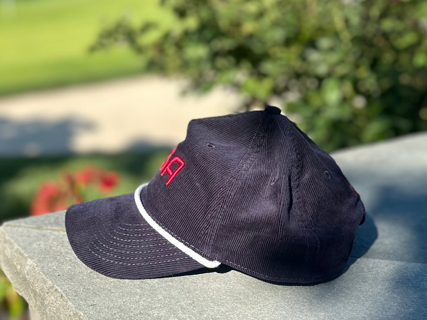 The AMERICA "USA" Classic Cord Rope Hat - AMERICA - RED Letters