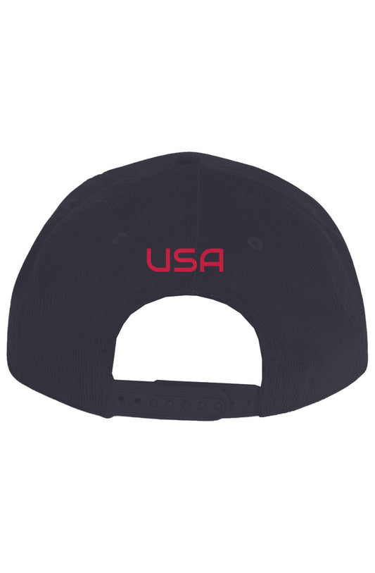 The AMERICA Classic Cord Rope Hat - USA - Red Letters