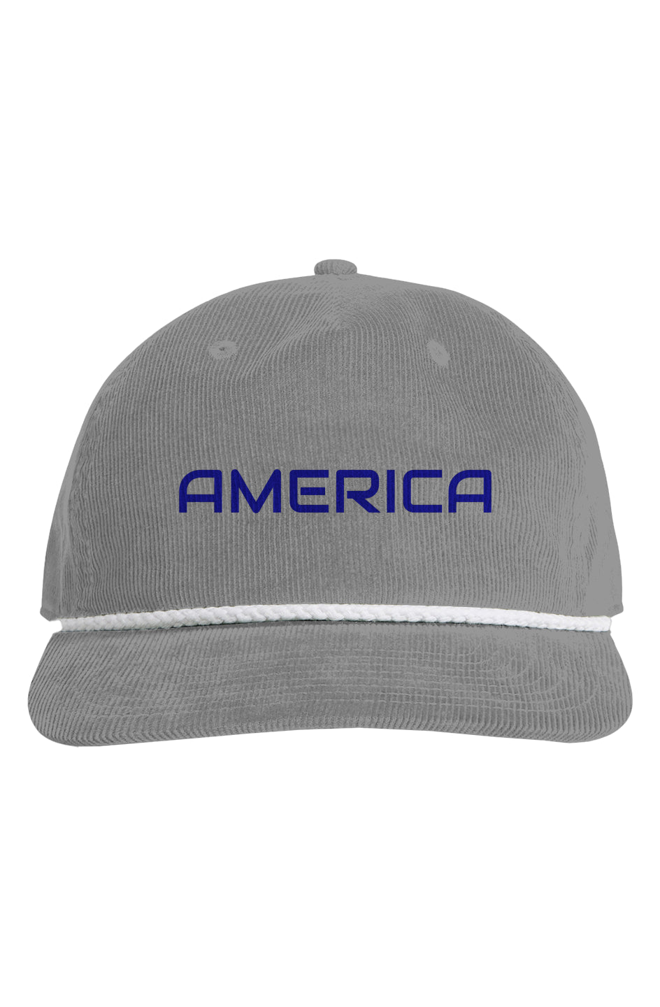 The AMERICA Classic Cord Rope Hat - USA - NAVY Letters