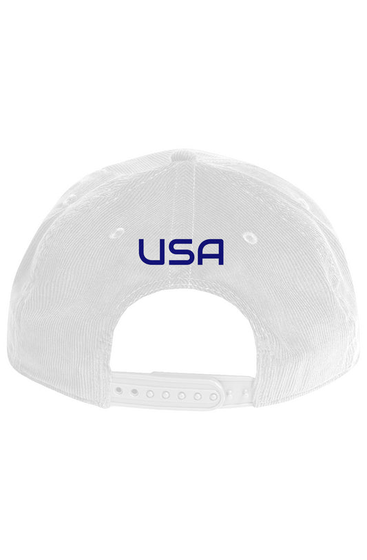 The AMERICA Classic Cord Rope Hat - USA - NAVY Letters