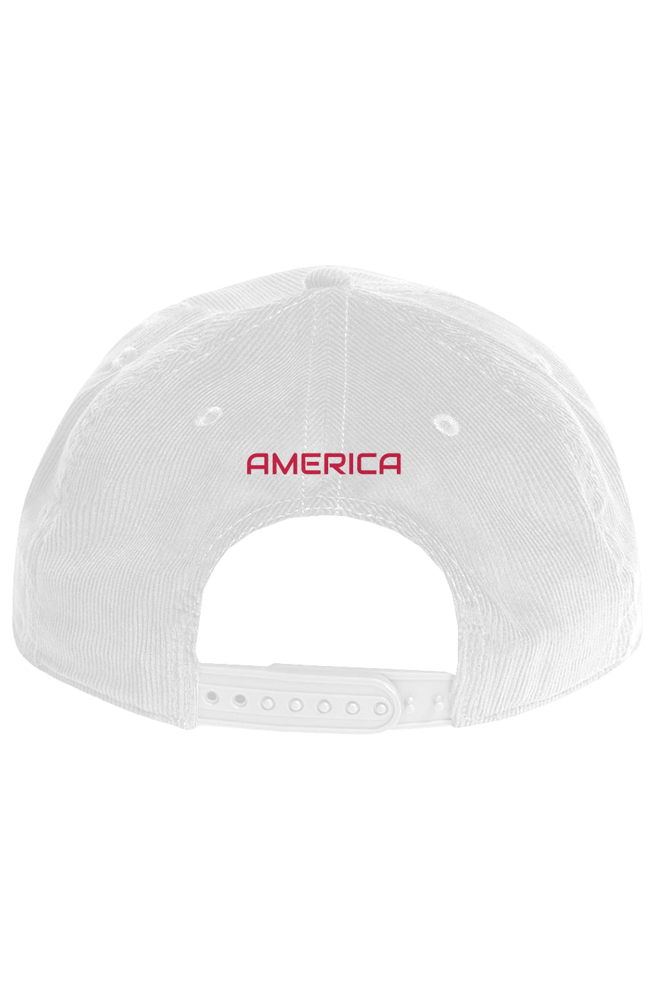 The USA Classic Cord Rope Hat - AMERICA - RED Letters